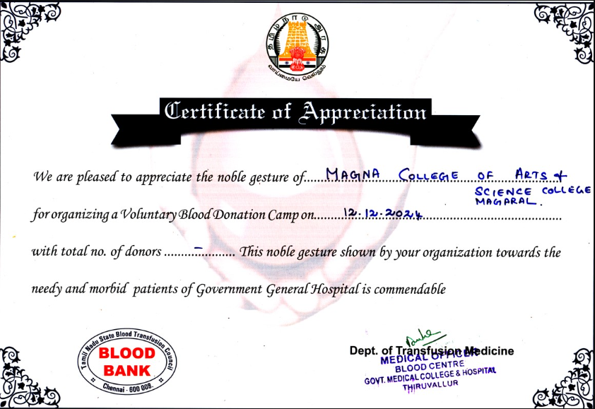 12.12.2024 Blood Donation Camp